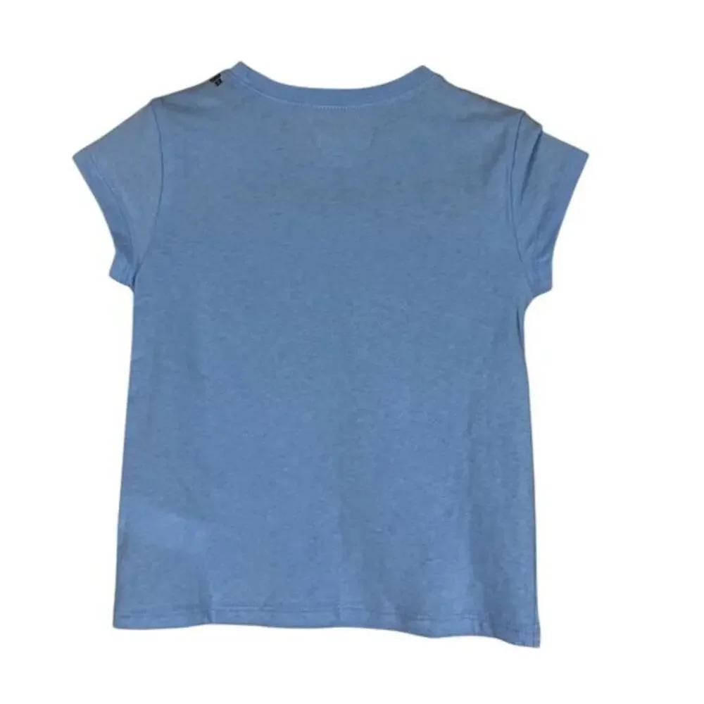 NWT The Children’s Place Girls XS Blue Cowgirl Graphic Tee Horse Western Cowgirl